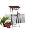 2312 This folding lectern is easily transported and features an attractive wood grain top with gilded book-stop.